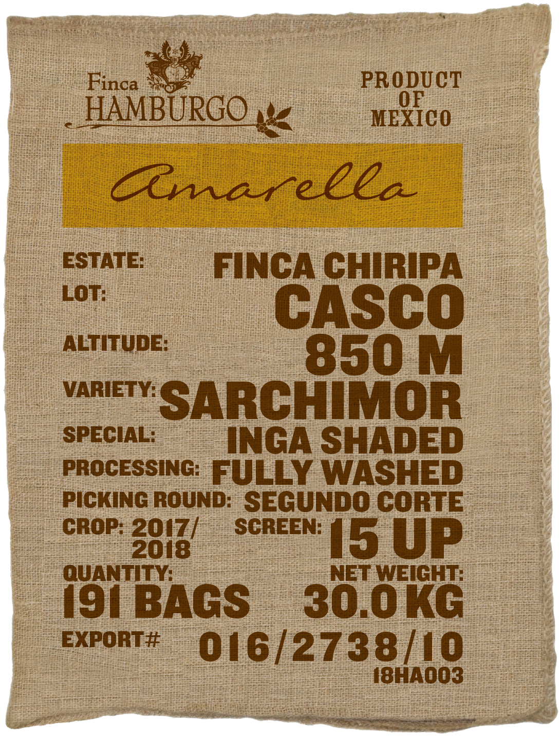 Kaffeesack (leer)